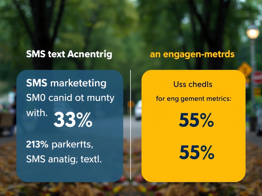 Graphique comparatif sur l'efficacité du marketing par SMS