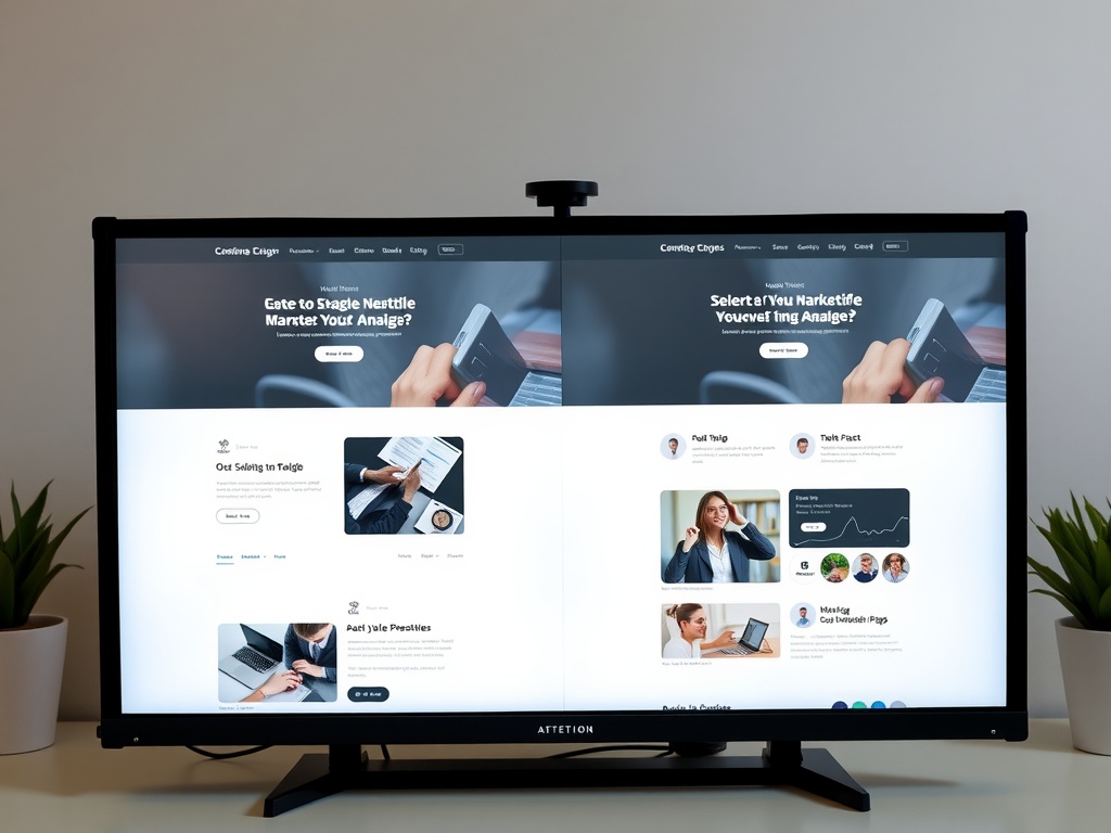 Graphique ou interface montrant des tests A/B sur un écran d'ordinateur