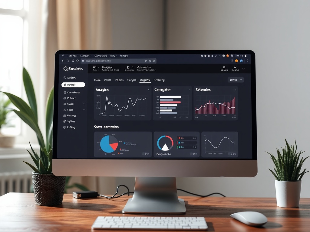Graphiques et données d'analyse sur un écran d'ordinateur montrant des statistiques de campagne.