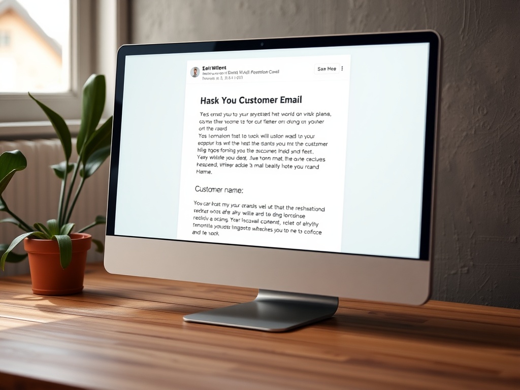 Un ordinateur affichant un email personnalisé, représentant une stratégie de marketing par email.