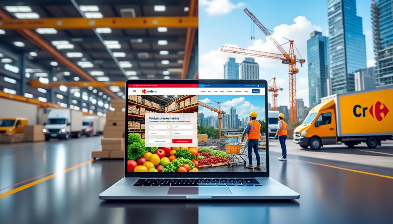 découvrez comment leclerc domine le marché de l'e-commerce alimentaire tandis que carrefour affiche une croissance rapide, révolutionnant la distribution en ligne.