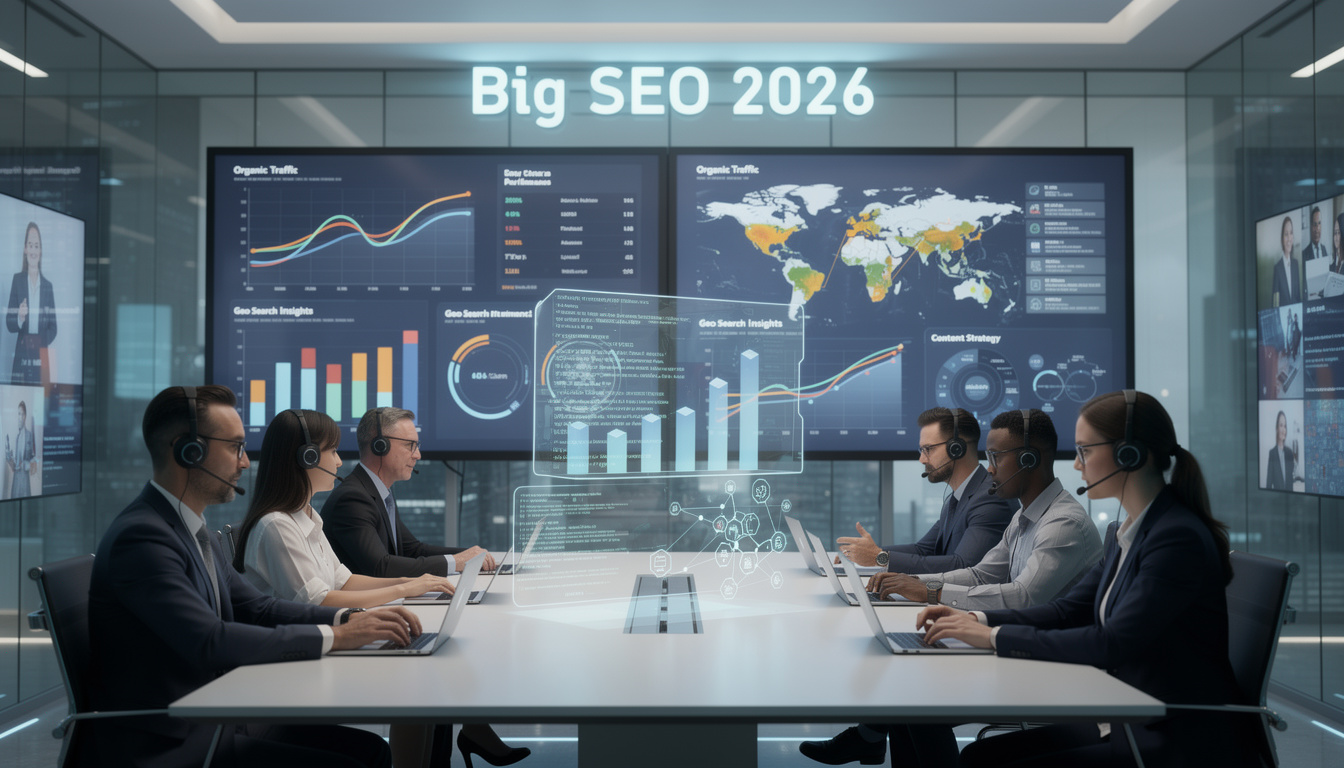 participez à big seo 2026 : deux journées de webinars exclusifs pour maîtriser le seo, le référencement géolocalisé et le marketing de contenu grâce à l'intelligence artificielle.