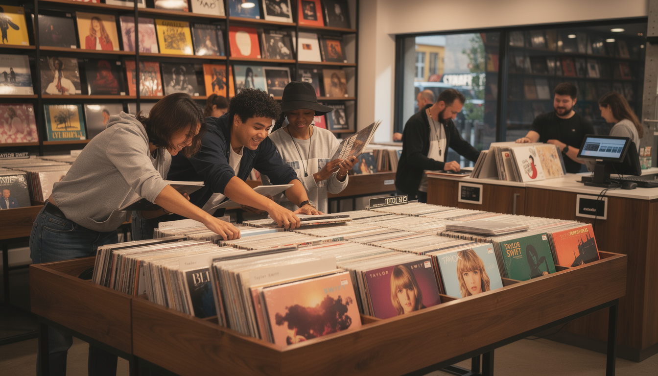 découvrez comment l'effet taylor swift propulse les ventes de vinyles à un niveau record aux états-unis, marquant un tournant historique dans l'industrie musicale.